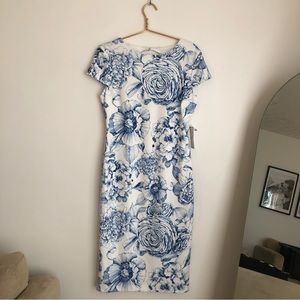 NWT Blue & White Floral Dress